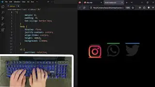 Creating Stylish Social Media Icons with HTML and CSS | Web Design Tutorial