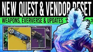 Destiny 2: NEW VENDOR WEAPONS & EVERVERSE LOOT! New QUEST, Eververse, Weapon Rolls, ADA-1 (6th June)