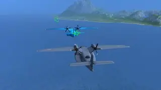 Formation Flight with the Seaplanes, but I crash in the end :(