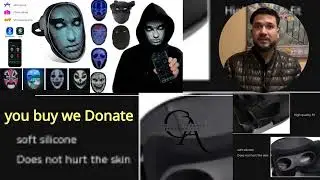 Halloween Face Masks Full Color LED