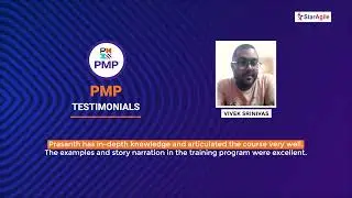 Project Management Professional (PMP) Course Testimonial by Vivek Srinivas | StarAgile Reviews