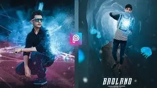 BADLAND- PicsArt Manipulation Magic Light Editing By Ritesh Creation, Hand Freeze Effect in PicsArt