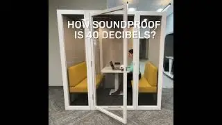 How Soundproof is 40 Decibels? - Privacy Pod Meeting Booth Acoustics - Spaceworx