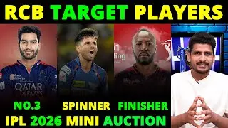 इन 7 खिलाड़ियों को Target करेगी RCB, IPL 2026 के Mini auction में