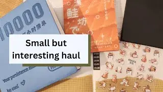 Stationery, stickers and papers haul from Temu, unpacking