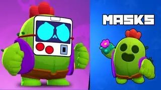 All Mask&rsquo;s | Masked Spike Skin | Brawl Stars