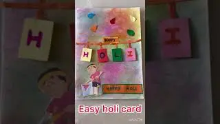 Easy holi card making ideas #holicard #holi #craft #craftideas #easycraft #greetingcard #easy #how