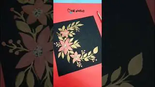 Pearl paint #shorts #shimmering #glossy effect #satisfying #relaxing #floral art
