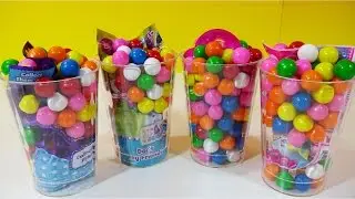 Gumball Cup Surprise  Blind Bags Disney  Palace Pets Doc McStuffins Kitty in My Pocket Splashlings