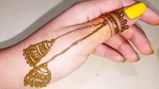 Beautiful newthumb mehndi design🌿|New Jhumka thumb and finger mehndi design|stylish thumb mehndidsgn