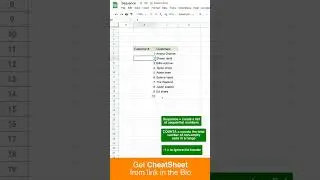 Number Sequence in Google Sheets