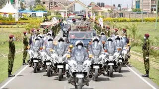 SEE HOW PRESIDENT UHURU ARRIVED IN EMBAKASI FOR GSU PASS OUT PARADE 2021!!