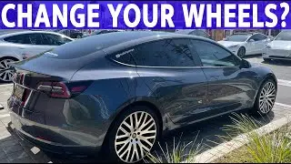 Tesla Model Y / 3 Wheel Size Change? Weirdness Without THIS Setting