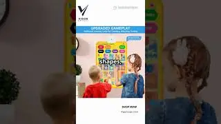 Interactive Alphabet Wall Chart | Talking ABC & 123 Poster | Montessori Learning Toy by Vigor