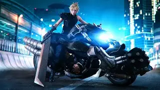 High Speed Police Chase on Motorcycle Bike | Final Fantasy 7 Remake Gameplay