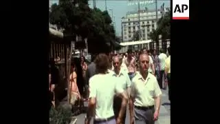 SYND 20 7 74 SCENES IN ATHENS AFTER TURKISH INVASION OF CYPRUS