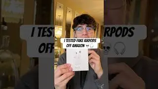 Fake Airpods Off Amazon?? 💀🎧 #fyp #shorts #technology #knockoff #challenge #apple #airpods