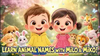 Learn Animal Names for Kids 🐶🐱🐼 Fun Toddler Learning Video  #AnimalsForKids #AnimalNames #learning