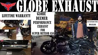 Deemer Exhausts for Super Meteor 650 || DB Killer || Stainless Steel || Globe Performance Exhaust
