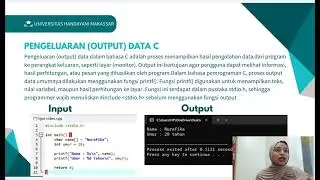 Penjelasan mengenai INPUT&OUTPUT DATA oleh kelas TI 3A  mahasiswi universitas handayani makassar.