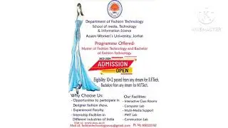 Admission Open// AWU//Depertment of Fashion Technology// @mamuscreations5081
