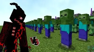 BOMB GOLEM (new update!) vs 100 ZOMBIE in Zombie Apocalypse War Battle