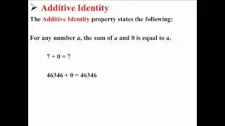 Additive Identity