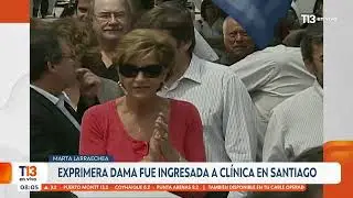Exprimera Dama Marta Larraechea fue ingresada a clínica en Santiago esta  mañana