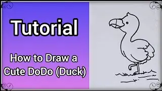 How to draw a beautiful dodo (Duck) step by step