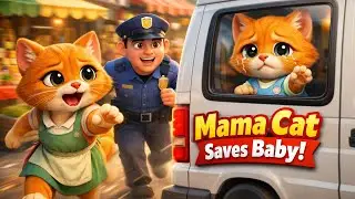 Mama Cat&rsquo;s Brave Rescue: Emotional Baby Cat Reunion in the Market&rdquo;