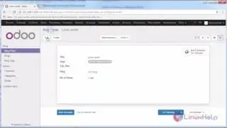 How to use Blog Module on odoo