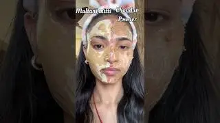 Multani mitti vs Chandan powder #beauty #facemask #facecare #facecaretips #shortsfeed #shorts #viral
