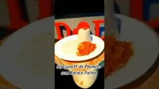 STROGONOFF DE PALMITO COM MANDIOCA PALHA #strogonoff  #receitasvegetarianas #pratosaudavel #short