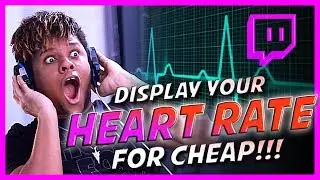 HEART RATE Monitor for live streaming - Twitch Youtube Mixer (CHEAP)