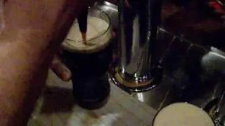 Both Canucks logos in Guinness