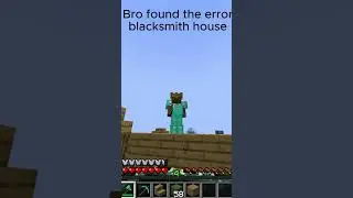 Bro found a error blacksmith house LOL  #minecraft #minecraftshorts #minecraftmemes #minecraftlol :)