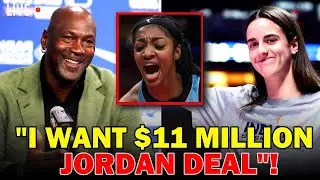 Michael Jordan Signs Caitlin Clark &mdash; Angel Reese Breaks Down in SHOCK
