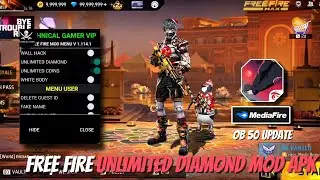 FREE FIRE UNLIMITED DIAMOND HACK 2025 | NEW MOD MENU SCRIPT OB50