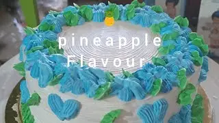 easy simple cake recipe/🍍pineapple flavour/icing cake recipe /birthday cake 🍰#recipe