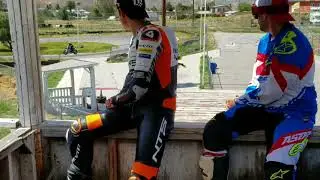Joe and Steven Share a Motorcycle