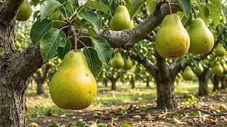 SEHEN SIE, WIE DIE RIESENBIRNEN WACHSEN – Ernte im riesigen Obstgarten!