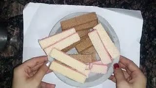 how to make shake from wafers/how to make wafers at home/how to make strawberry and chocolate wafers