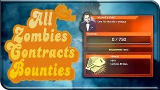 ZOMBIES BOUNTIES, CONTRACTS F&F CARDS and DLC3 MAP NAME 