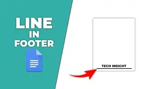 How to put a line in the footer in Google Docs