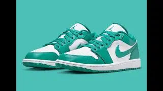 Air Jordan 1 Low Turquoise White
