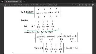 #3 Determinant | Matrix | Mathematics | BE Civil | Engineer Star | PU KU PoU | TU IOE