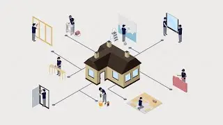 House Renovation Premium Services | Animated Isometric Video