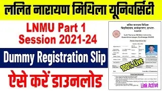 lnmu part 1 dummy registration card 2022 | lnmu part 1 dummy registration download | lnmu ug 2021-24
