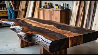 Deep Ocean Epoxy Table &ndash; Crystal Clear Finish and Stunning Sea Details