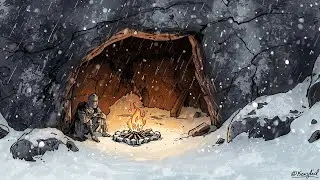 Medieval Ambient Music for Deep Focus | A Lone Knight Sheltering from the Winter Storm